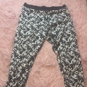 Nike Black and White Dri-FIT Training Leggings